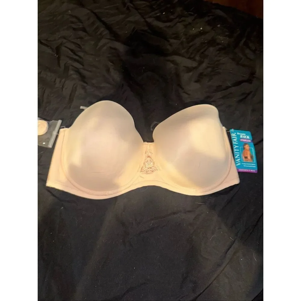 NWT Vanity Fair convertible strapless bra size 42DD
